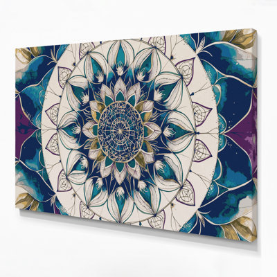«Thanksgiving Contemporary gratitude mandalas», art mural sur toile beige