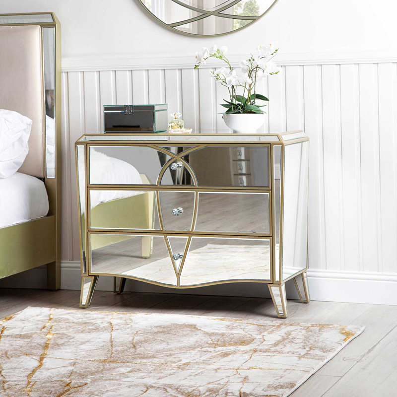 3 Drawer 101.6Cm W Chest of Drawers