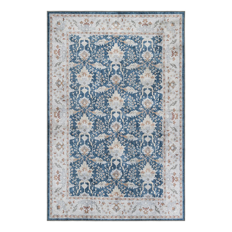 Mochnick Performance Chenille Floral Indoor Rug, Rectangle 6'1" x 9'