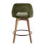 Tabouret de comptoir pivotant de style Mid-Century 26 po Wylee-473065690