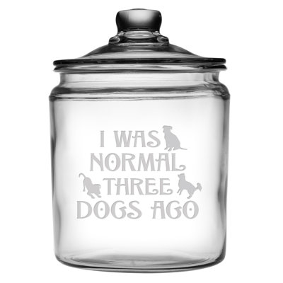 Clear Glass Treat Jar With Removable Lid