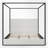 Upholstered Metal Canopy Bed-1999656149-1999656146