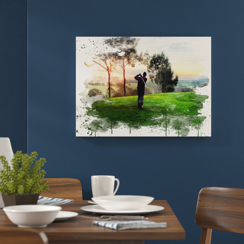 Single Picture Frame Print, Wrapped Canvas, 42cm H x 59.4cm W x 0.01cm D