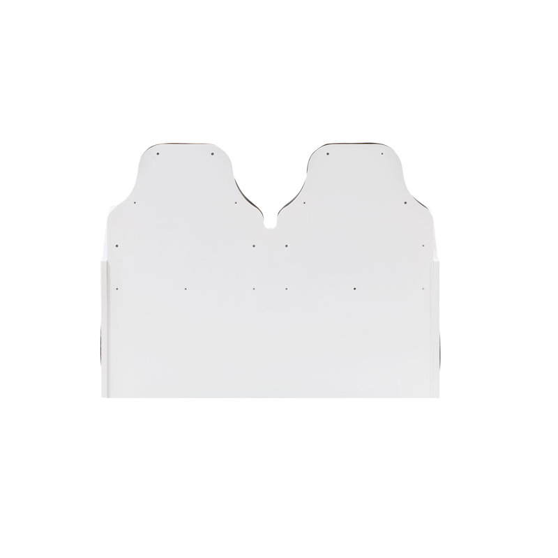 Lit voiture simple avec DEL Colen, Blanc