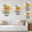Oversized Minimal Elementary Organic and Geometric Compositions XXXXIV Wall Clock-59914591