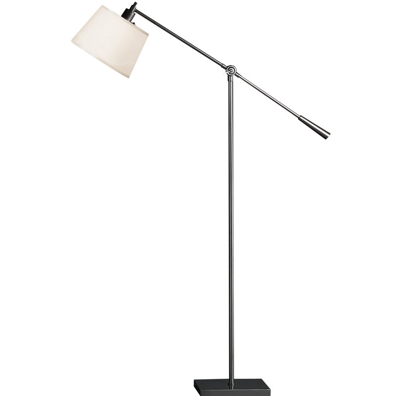 Real Simple Task Floor Lamp, Snowflake, Gunmetal Powder Coat