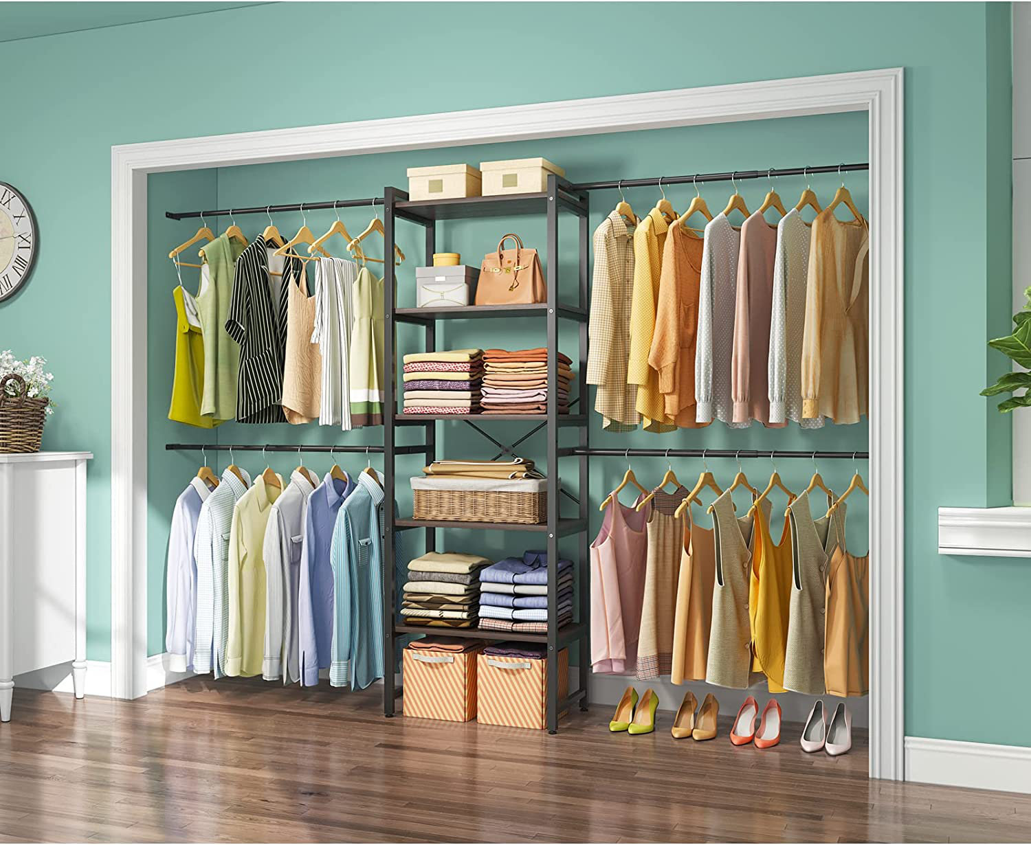 Rebrilliant Lurette 15.75'' Closet System | Wayfair