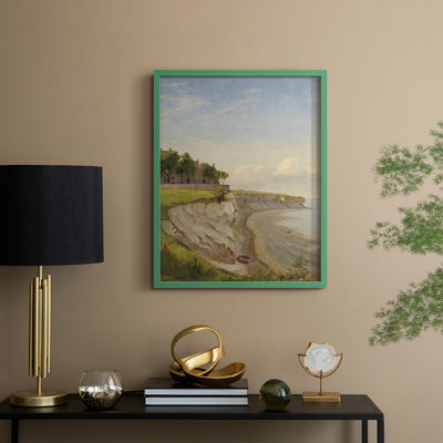 Impression encadrée rétro Vintage Nautical Print - bois massif