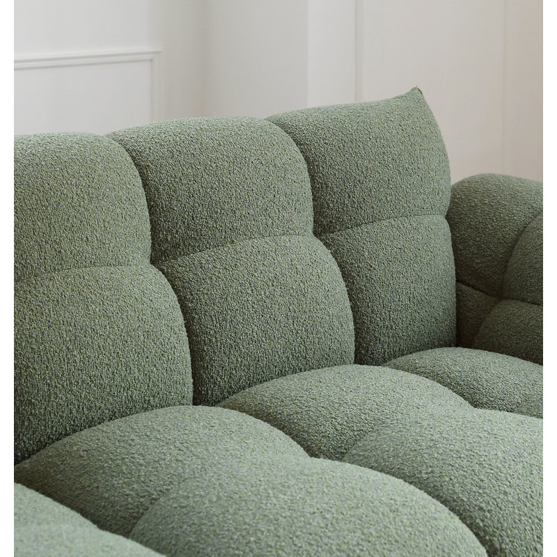 Canapé moderne à pétales simples, 3, H 30,71 po x l 105,51 po x P 42,52 po