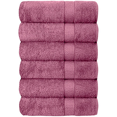 Hotel & Spa 100% Cotton Bath Towels (Set of 6)