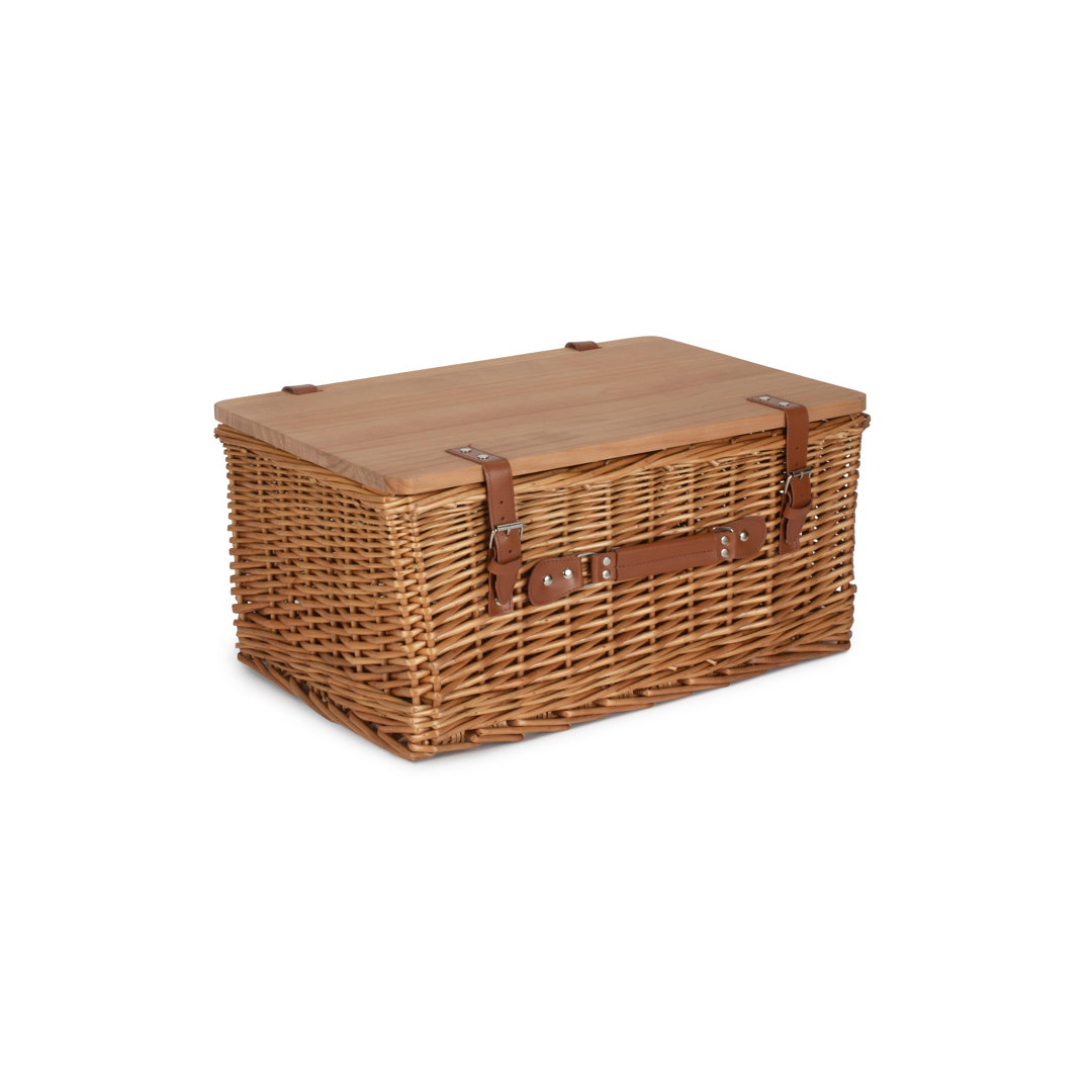 Wicker Gift or Storage Hamper Basket with Lid