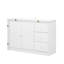 Sideboard that effortlessly transforms into a dining table and adjustable sliding top-946898701