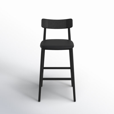 Sakina Upholstered Counter Stool with Solid Wood Frame