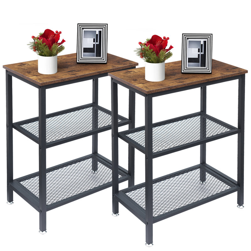 Kempst End Table, Gray/Brown