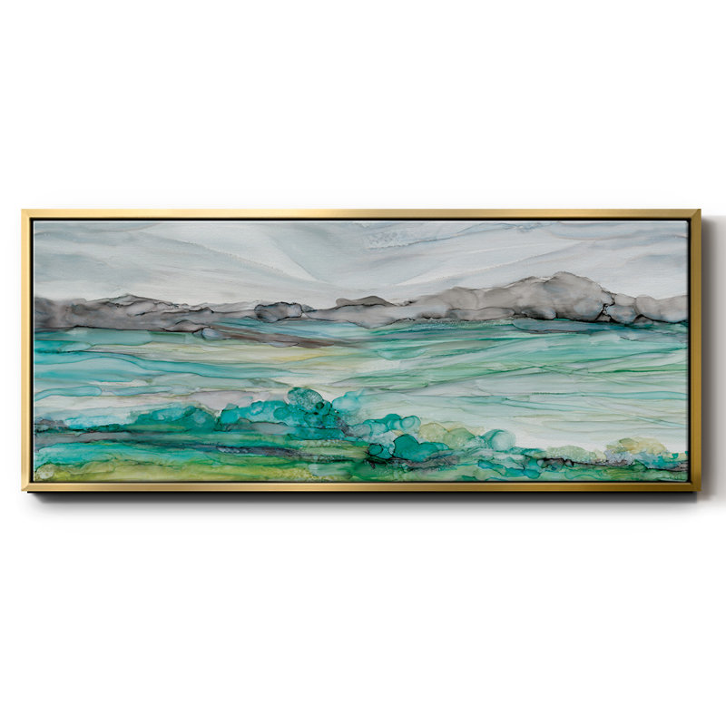 «Pastoral Abstract», toile encadrée, H 8 po x l 20 po