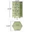Table d'appoint découpée en fer craquelé - P 13,97 po x l 13,97 po, H 22,16 po-989020689