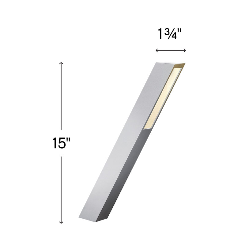 Piza Low Voltage Pathway Light, Titanium