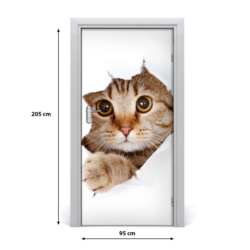 Cat Wall Door Decal