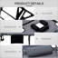 Chaise longue pliante 2 pièces avec dossier inclinable à 5 niveaux-2005291278