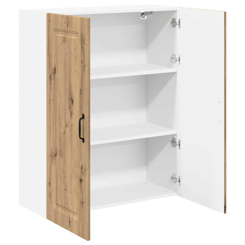 Vidaxl Kitchen Wall Cabinet With Shelf Sonoma Oak 80 X 31 X 100 Cm, 100cm H x 80cm W x 31cm D, Artisan Oak