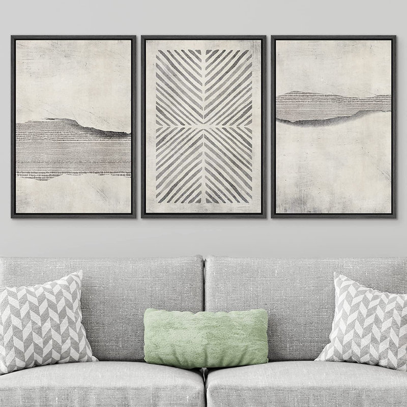 SIGNLEADER Geometric Abstract Simple Neutral Modern Pictures Home Decor - Framed Canvas Print Wall Art Work & Reviews | Wayfair signleader-geometric-abstract-simple-neutral-modern-pictures-home-decor-framed-canvas-print-wall-art-work-reviews-wayfair