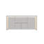 160Cm High Gloss Sideboard & TV Stand With LED, 4 Doors & 2 Drawers Storage Cabinet, Push-To-Open Minimalist Unit-1734467208