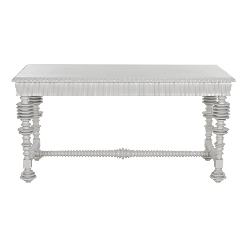 Portuguese Solid Wood Writing Desk, Solid White