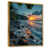 Toile avec cadre flottant or