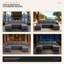 Canapé d'angle convertible en forme de U avec poufs de rangement