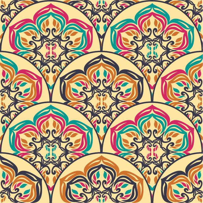 Panneau de papier peint, L 18,75 po x l 25 po, Vinyle, Floral