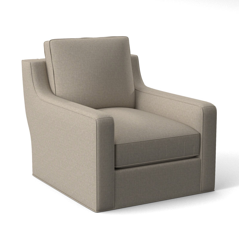 Elegance Swivel Armchair, Pearl Polyester 71608L17
