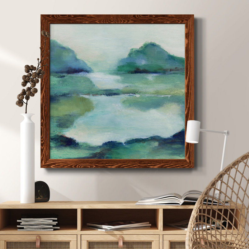 Golden Perfume II - peinture sur toile encadrée, H 20 po x l 20 po x P 1,5 po, Cadre en érable