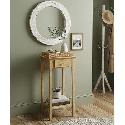 Amreece Solid Wood End Table with Storage