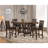 Ferrara Walnut 2-Drawer Counter Height Table