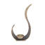 Porte-pilier sculptural en métal 7,9 x 3,5 x 14,6 po avec finition ombrée or et bronze