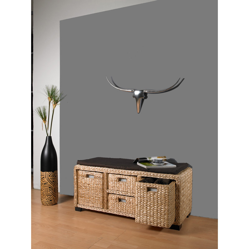 Handmade Animals Wall Decor on Metal, 35cm H x 96cm W x 6cm D