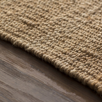 Elderton Natural Fiber Hand Woven Jute Solid Color Rug
