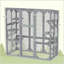 Enclos pour animaux de compagnie, grand lit en bois