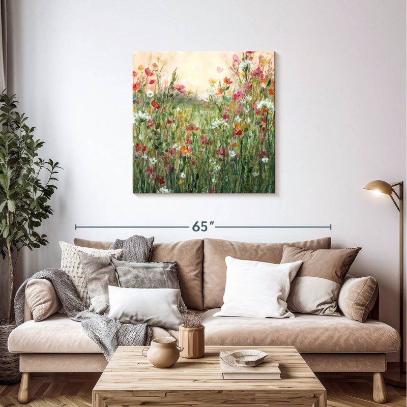 Délicat printemps en pleine floraison, H 36 po x l 36 po