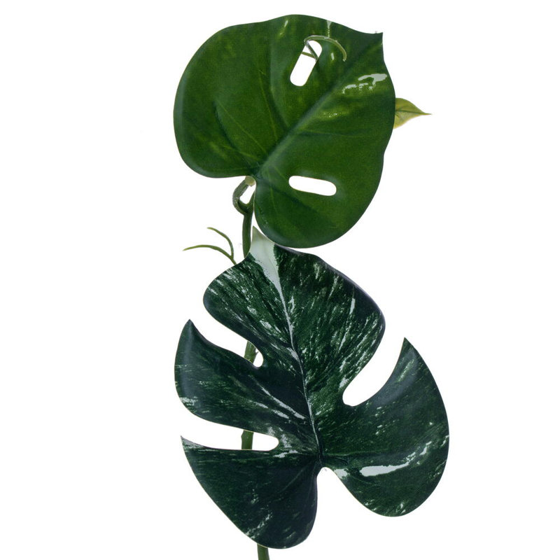 Guirlande 71 "Monstera artificielle verte. Sans entretien.