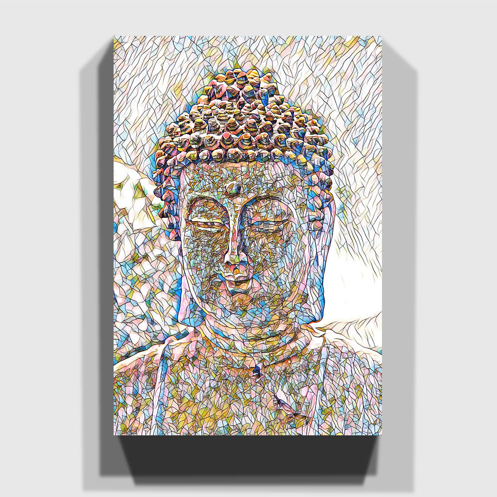 Oriental Buddha 4 - Wrapped Canvas