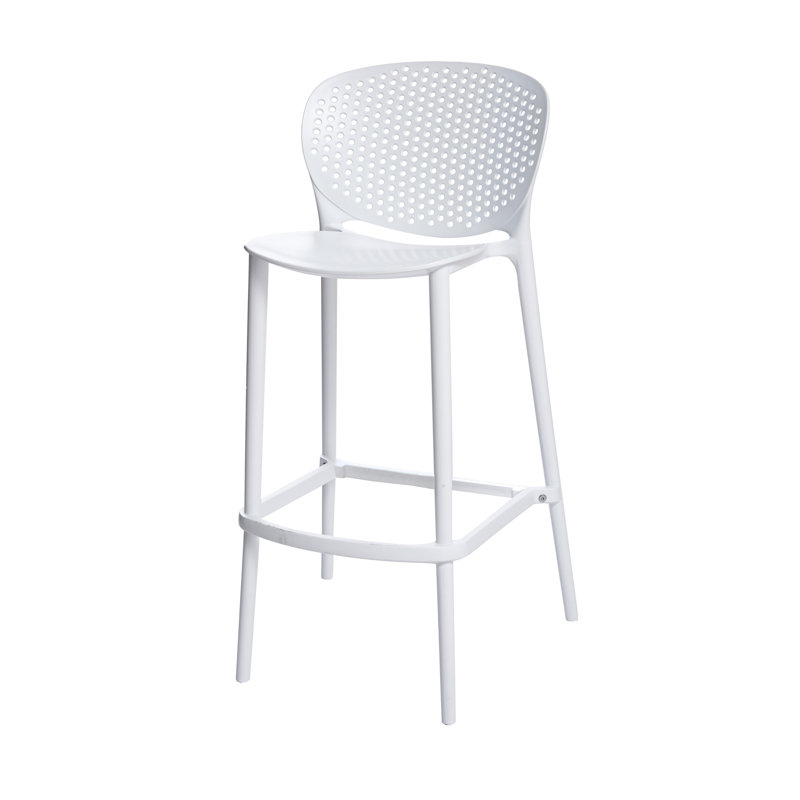 Tabouret Anferny, Tabouret de bar (siège d'une hauteur de 30 po), Blanc