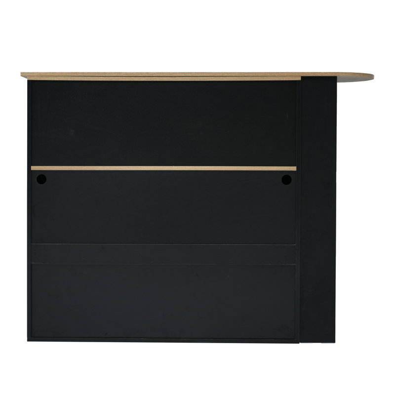Akrivi 39cm Mini Bar, Black