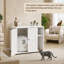 Enceinte de litière pour chat, grande maison de chat pour litière autonettoyante, armoire pour chat avec prise latérale et cordon d'alimentation de 5 pi-2066394084
