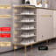 Rangement à chaussures en bois manufacturé beige-1080668608