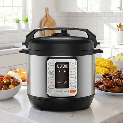 Autocuiseur électrique 6 pte, appareils de cuisine multiples, cuiseur à riz, marmite à cuisson lente, sous vide, marmite à sauter, cuiseur à vapeur, sauteuse