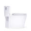 TOTO Aurora 1G One-Piece Elongated 1.0 GPF WASHLET+ and Auto Flush Ready Universal Height Toilet with Right-Hand Trip Lever, CEFIONTECT and SS124 SoftClose Seat, Cotton White - MS686124CUFRG#01-2074530498-2074530499
