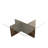 Modern Coffee Table with 100% Tempered Glass, Walnut Finish, 35.4 x 13.8 x 35.4 inches | 6 mm Glass Thickness & 100% Pine Solid Wood Frame | Elegant Design, Perfect for Living Room or Lounge Area