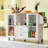 Kitchen Island with Locking Wheels, Portable Rolling Kitchen Island Cart