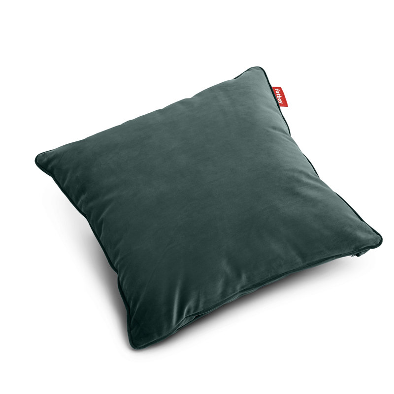 Coussin carré en velours recyclé, Essence